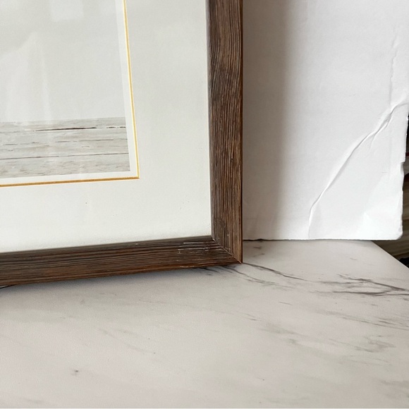 Restoration Hardware Baby Animal Portrait Giraffe Weathered Grey Frame Brown HR - Picture 10 of 15